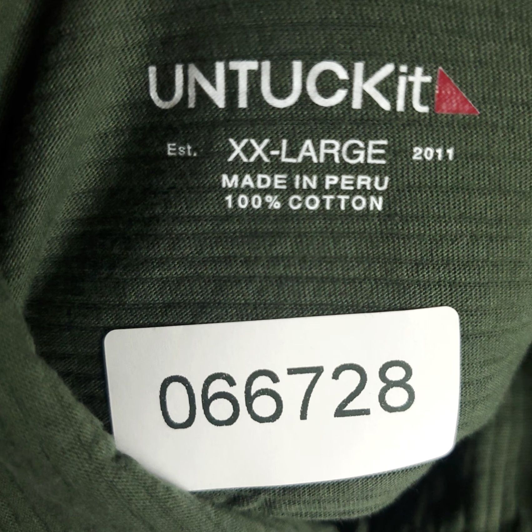 UNTUCKit UNTUCKit Shirt Mens 2XL Green Button-Up Long Sleeve Casual Business Formal Vintage: No (ignore) Size US XXL / EU 58 / 5 - 7 Thumbnail