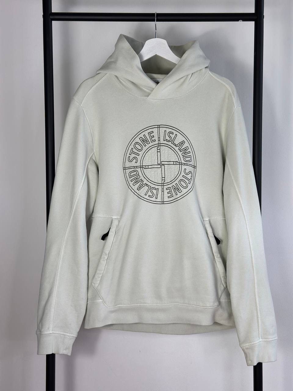 Stone Island Stone Island 2016 Embroidered Logo Pullover - L, light olive Size US L / EU 52-54 / 3 - 2 Thumbnail