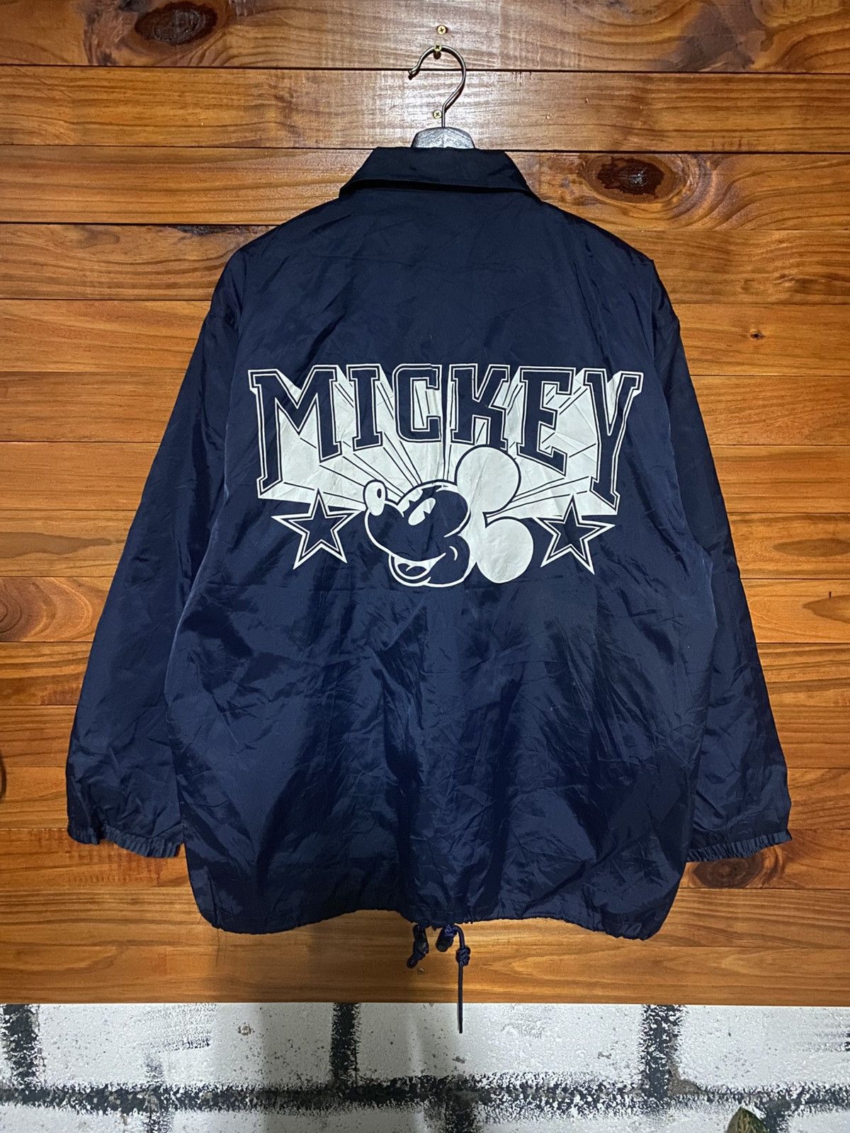 Mickey Mouse Vintage Tokyo Disneyland Mickey Mouse Coach Jacket Navy Size US M / EU 48-50 / 2 - 1 Thumbnail