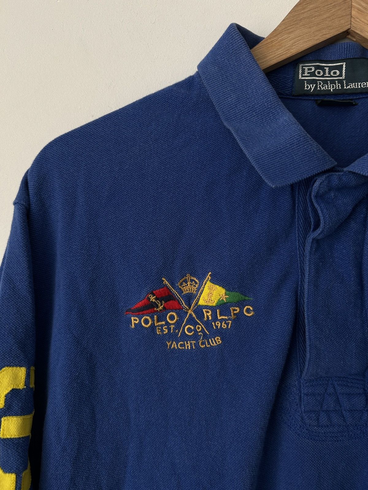 Polo Ralph Lauren × Ralph Lauren × Vintage Polo Ralph Lauren Italia Polo T-shirt Chief Keef vintage Size US L / EU 52-54 / 3 - 3 Thumbnail
