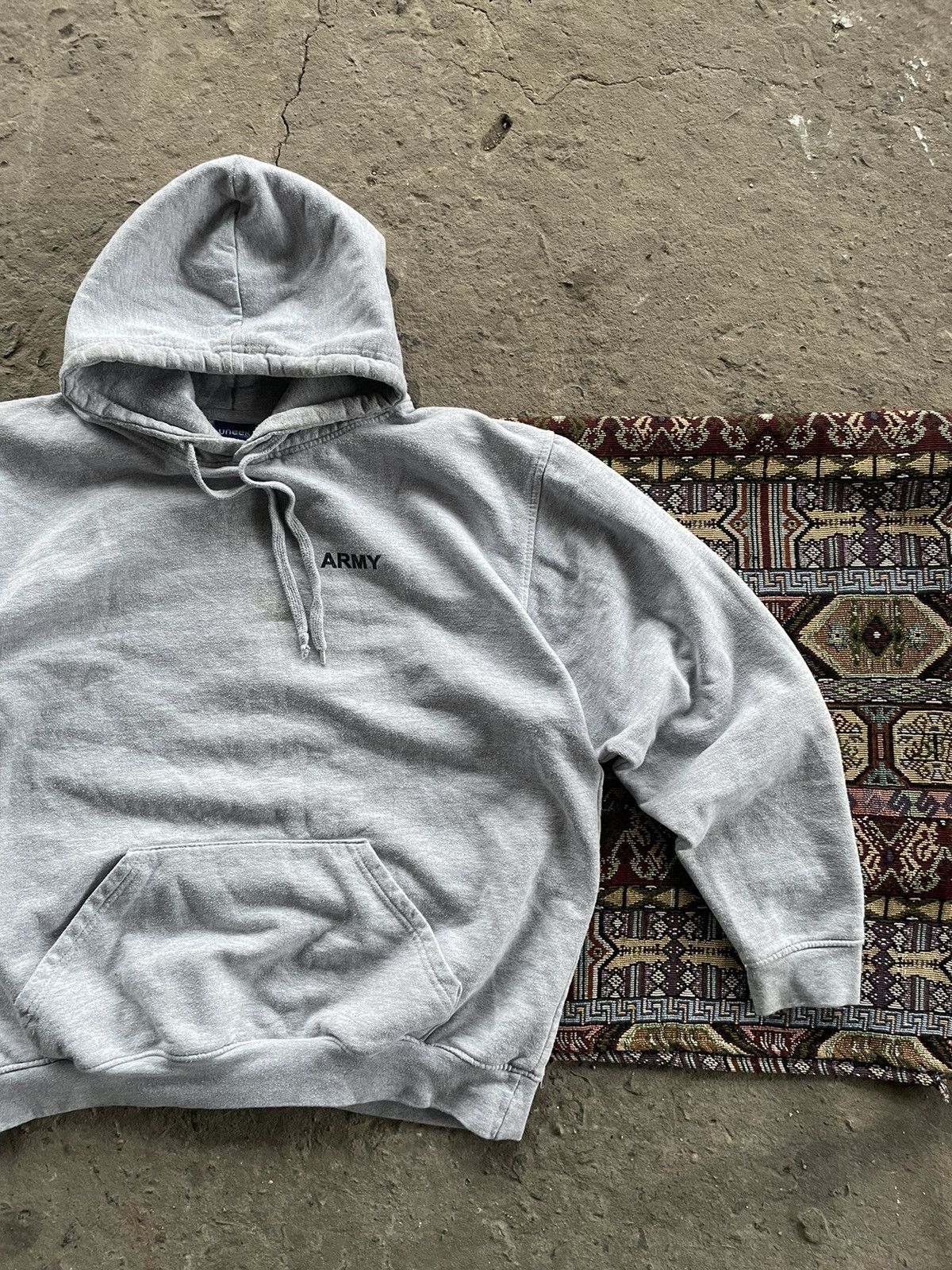 Vintage VINTAGE HOODIE MILITARY ARMY Size US L / EU 52-54 / 3 - 9 Thumbnail