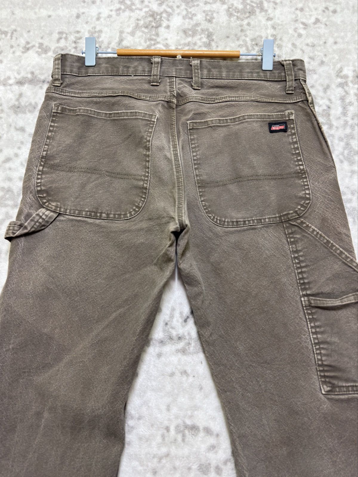 Dickies Vintage Brown Workwear Carpenter Pants Sun Faded Distressed Size US 32 / EU 48 - 10 Thumbnail