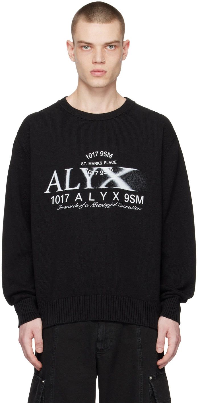 1017 ALYX 9SM 1017 ALYX 9SM Black Crewneck Sweater Size US M / EU 48-50 / 2 - 1 Thumbnail