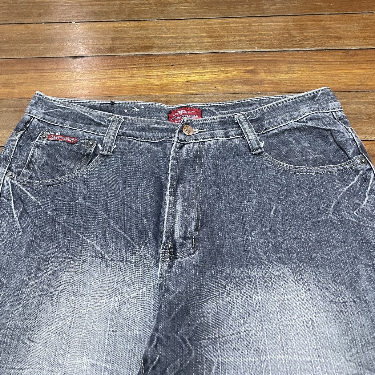 14th Addiction × Japanese Brand × Le Grande Bleu (L.G.B.) Rare Design Vintage Japanese Brand Dermson Jeans 2000s Size US 33 - 3 Thumbnail