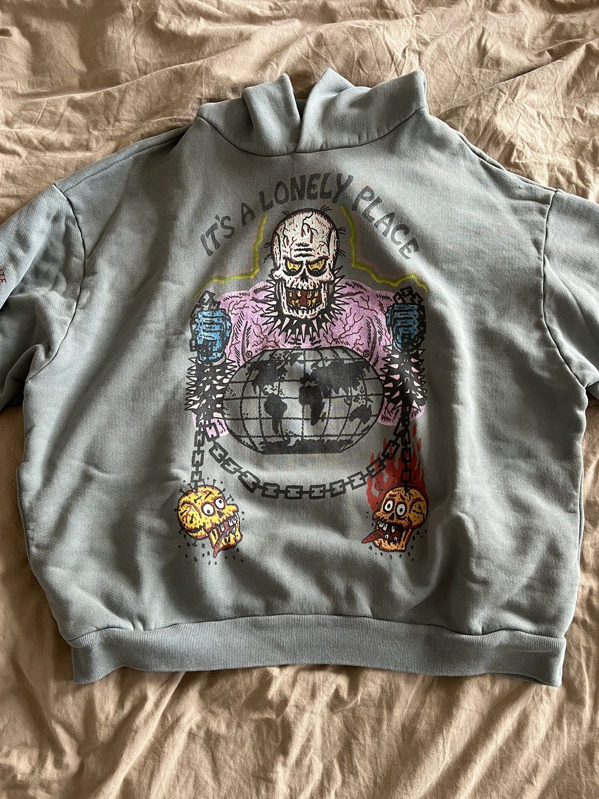 image of Yeezy Season Xxxtentacion Lonely Place Hoodie XL in Grey, Men's