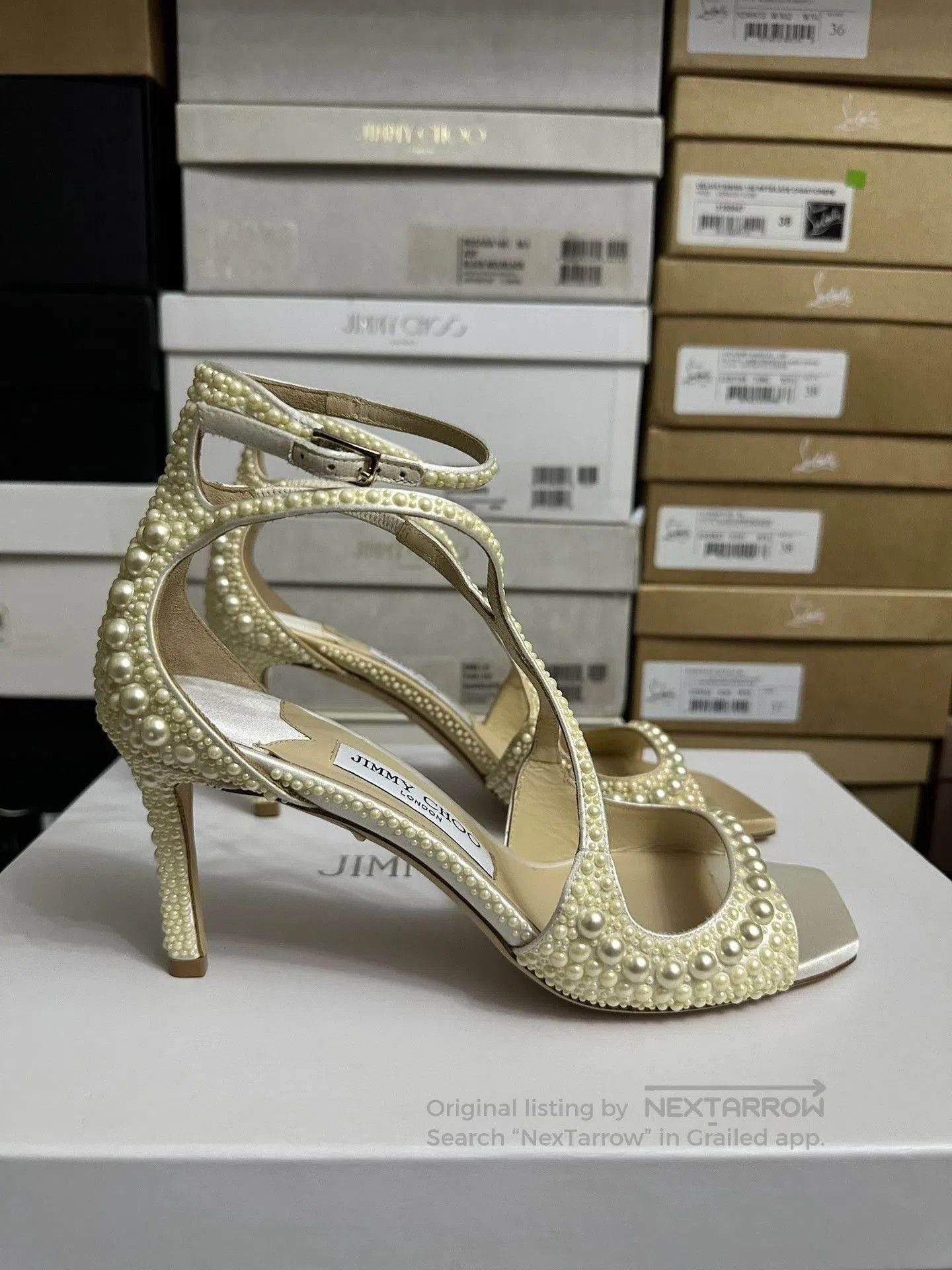 Jimmy Choo Jimmy Choo Pearl High Heels. Size US 7 / IT 37 - 6 Thumbnail