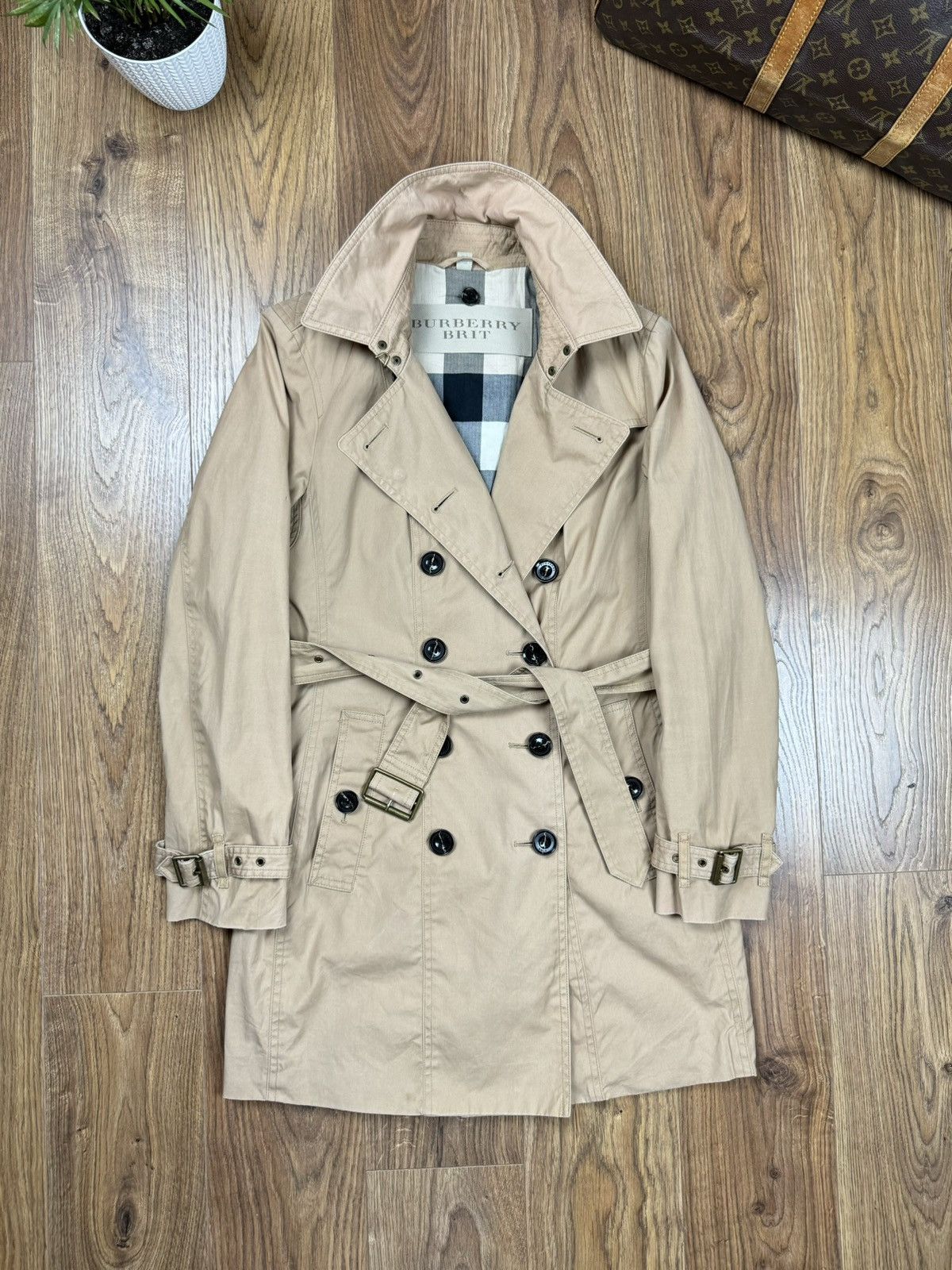 Burberry Rare trench coat Burberry original luxury streetwear item Size S / US 4 / IT 40 - 2 Thumbnail