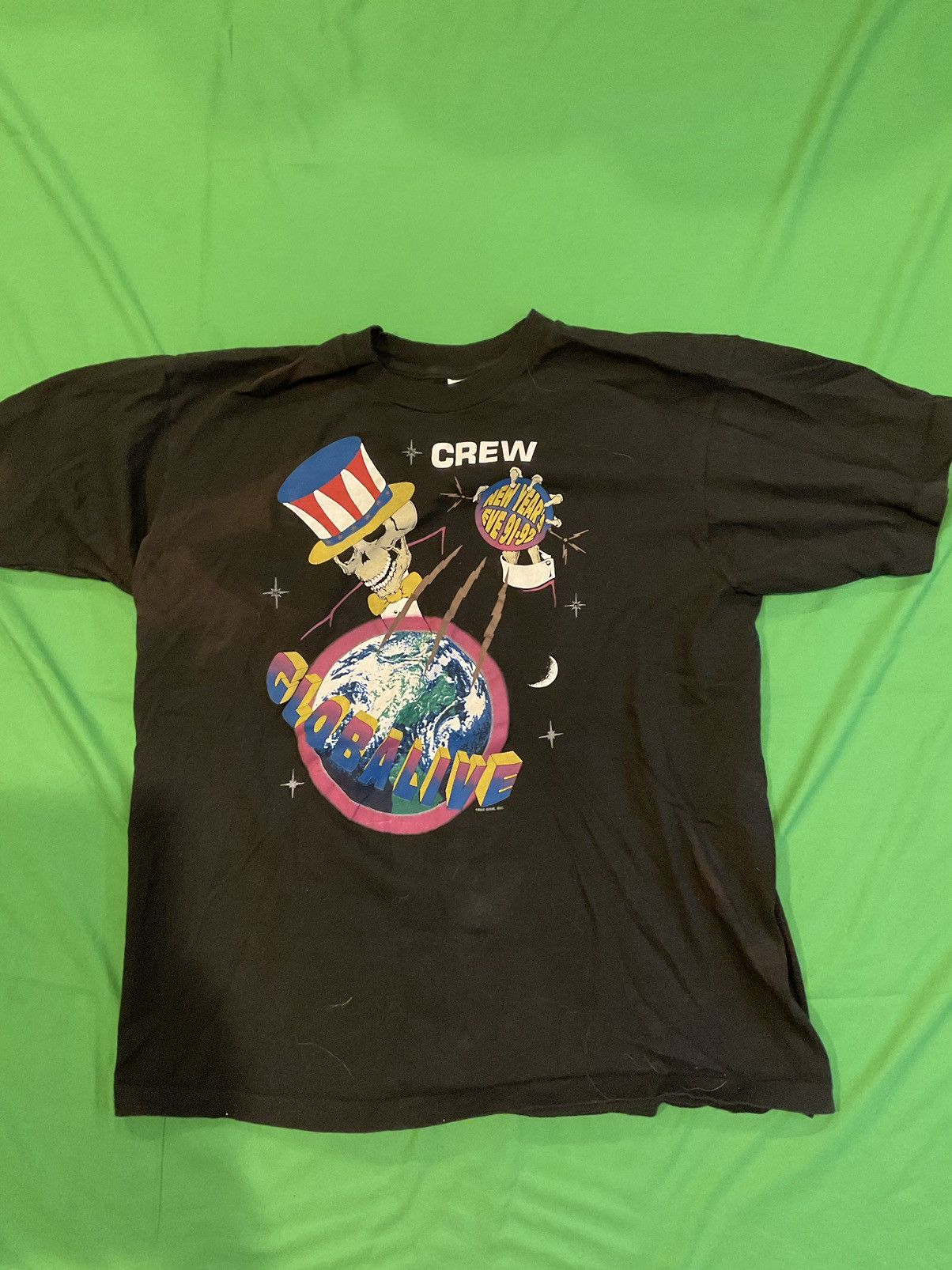 Vintage 1992 Grateful Dead Crew New Years Eve Global Live Size US XL / EU 56 / 4 - 1 Thumbnail