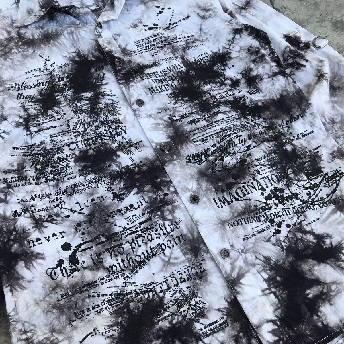 Japanese Brand Batsu studio Poem acid shirt Size US M / EU 48-50 / 2 - 2 Thumbnail