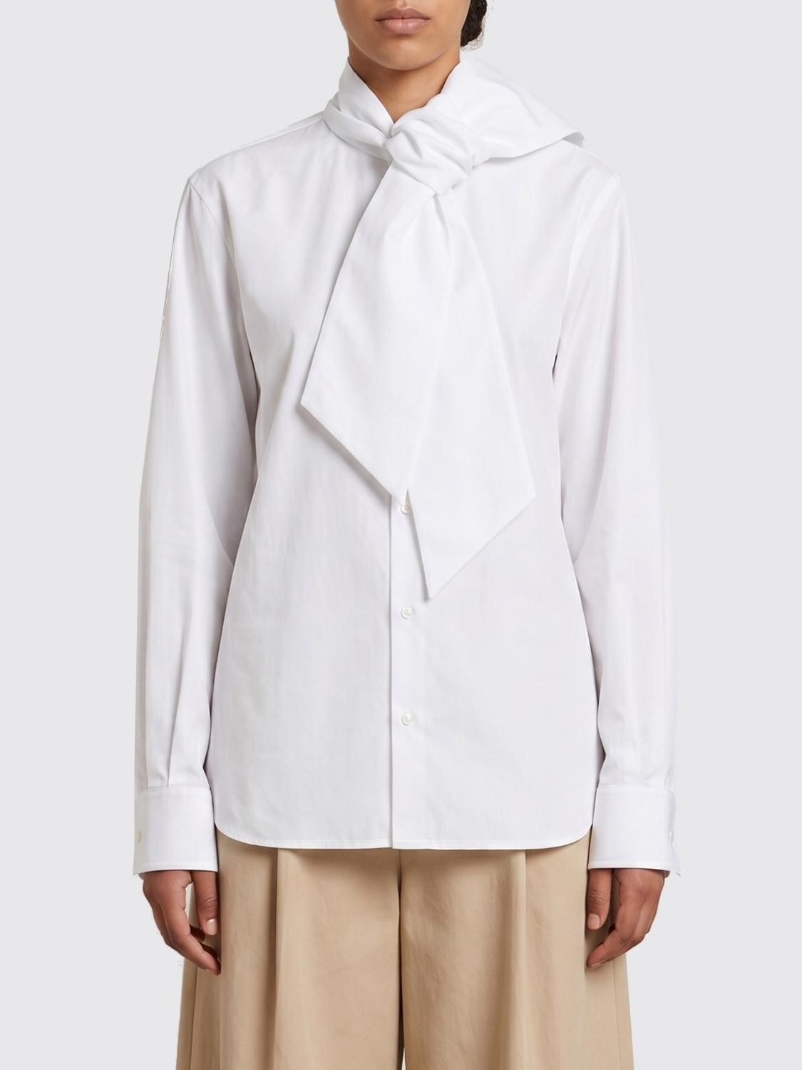 Saint Laurent Paris Saint Laurent Shirt Woman White Size XS / US 0-2 / IT 36-38 - 1 Thumbnail