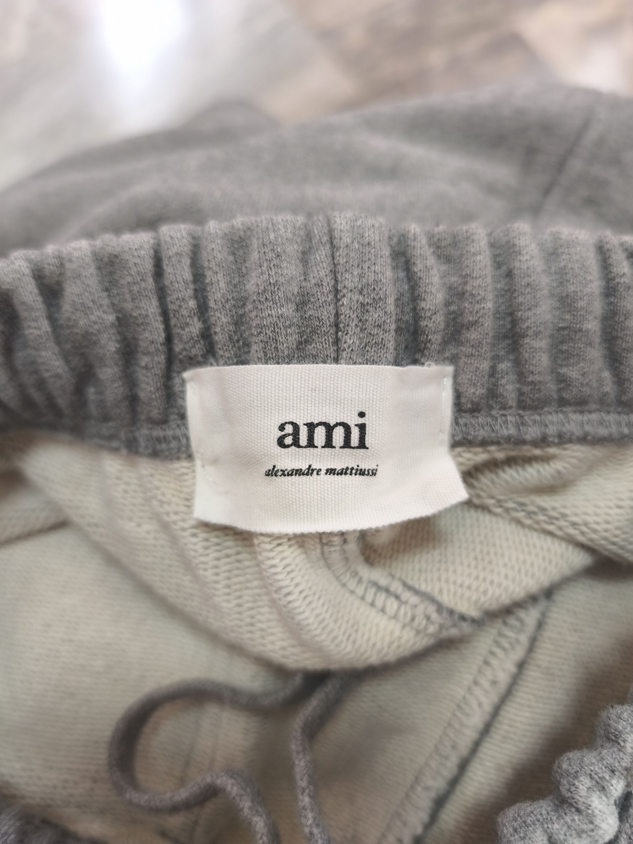 AMI AMI Army Heart Logo Track Pants Heather Gray Size 22" - 5 Thumbnail