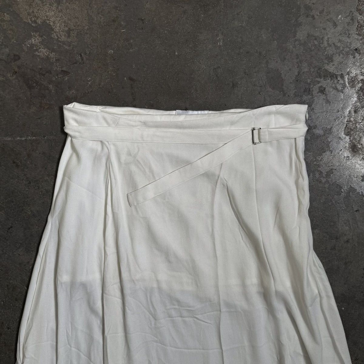 Ann Demeulemeester ANN DEMEULEMEESTER NWT CREAM MIDI SKIRT - 42 Size 28" / US 6 / IT 42 - 2 Thumbnail