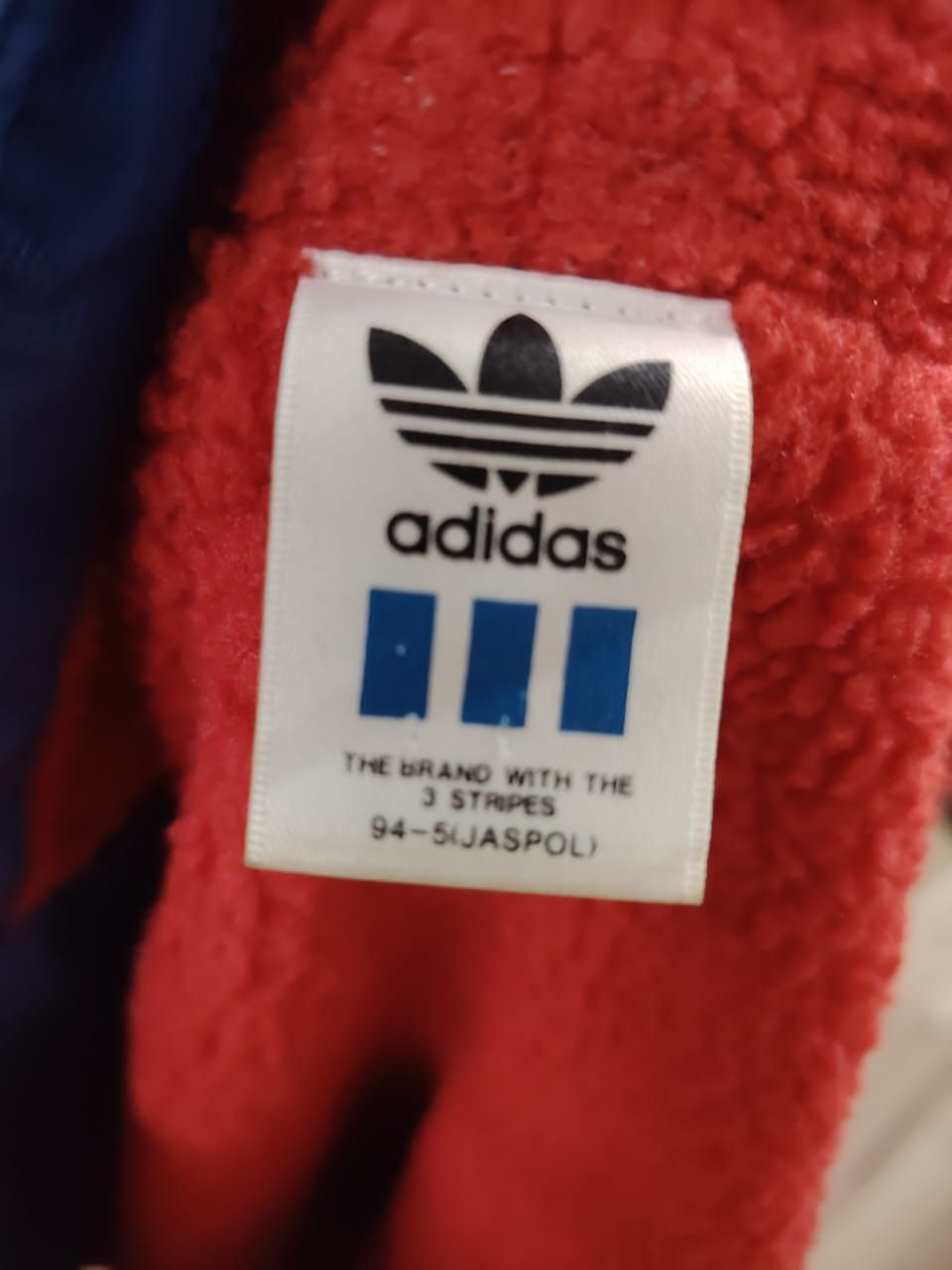 Vintage Adidas Fleece Big Logo Jacket
