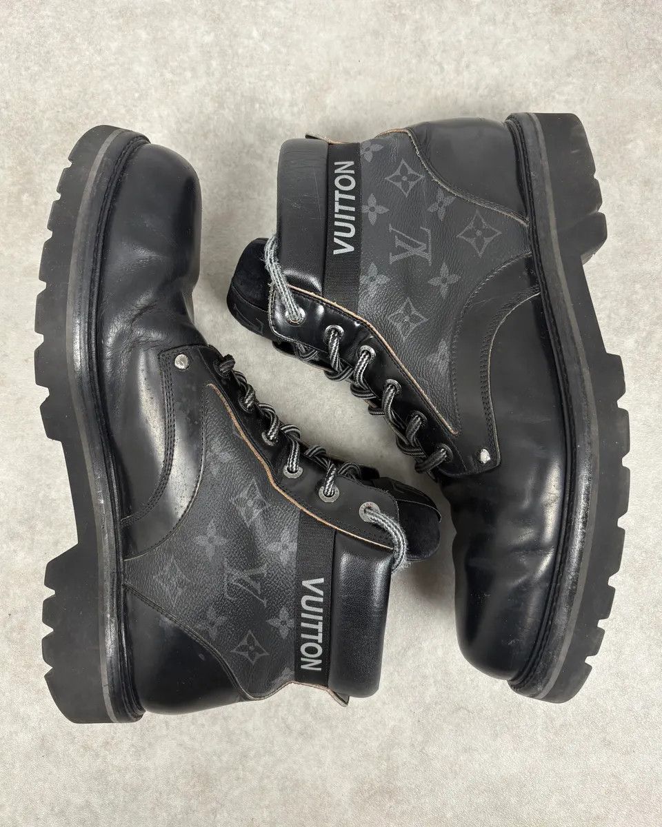 Louis Vuitton Louis Vuitton Oberkampf Black Leather Boots Size US 11.5 / EU 44-45 - 4 Thumbnail