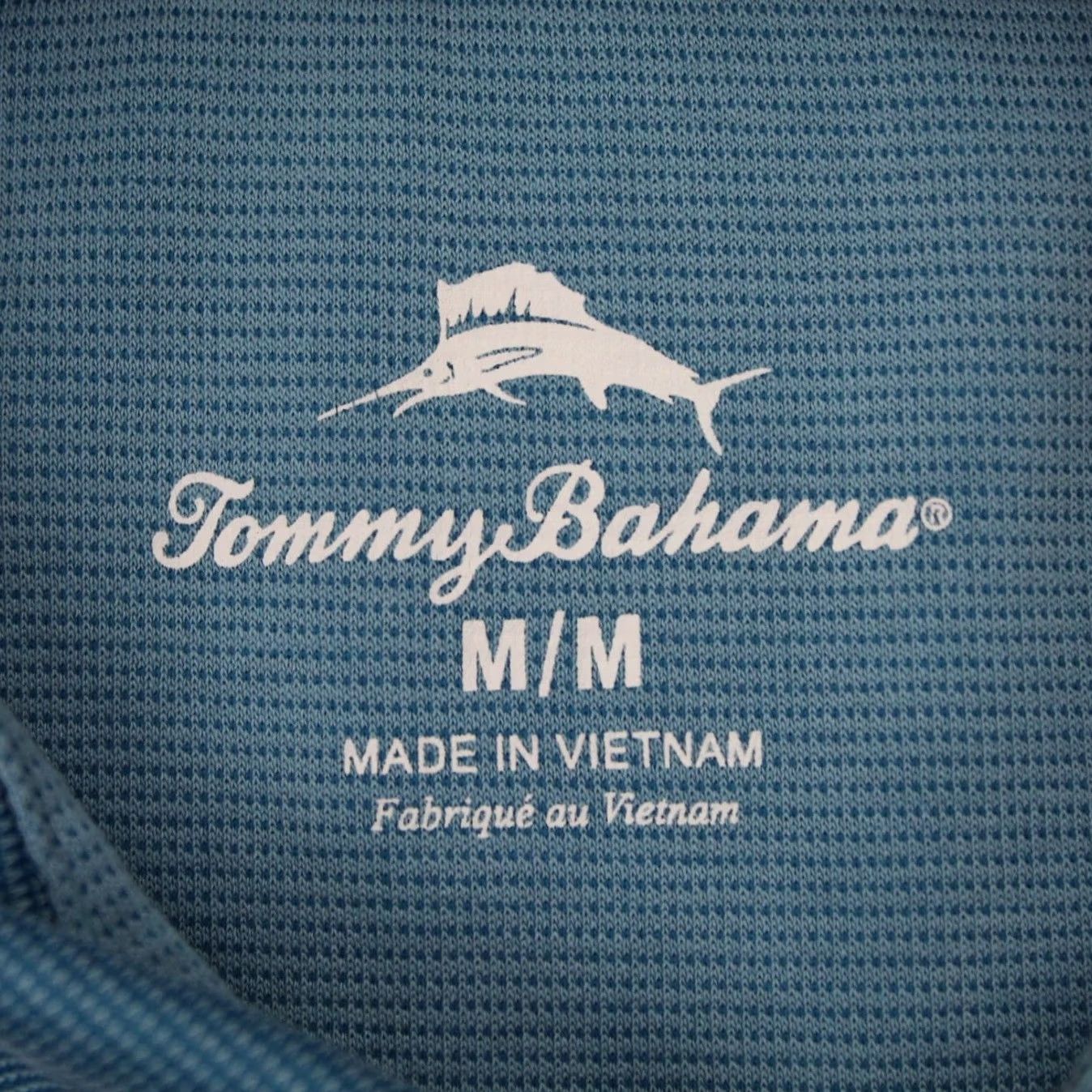 Tommy Bahama Tommy Bahama Polo Shirt Men Medium Blue Tencel Modal/Polyester S/S Pullover Size US M / EU 48-50 / 2 - 7 Thumbnail