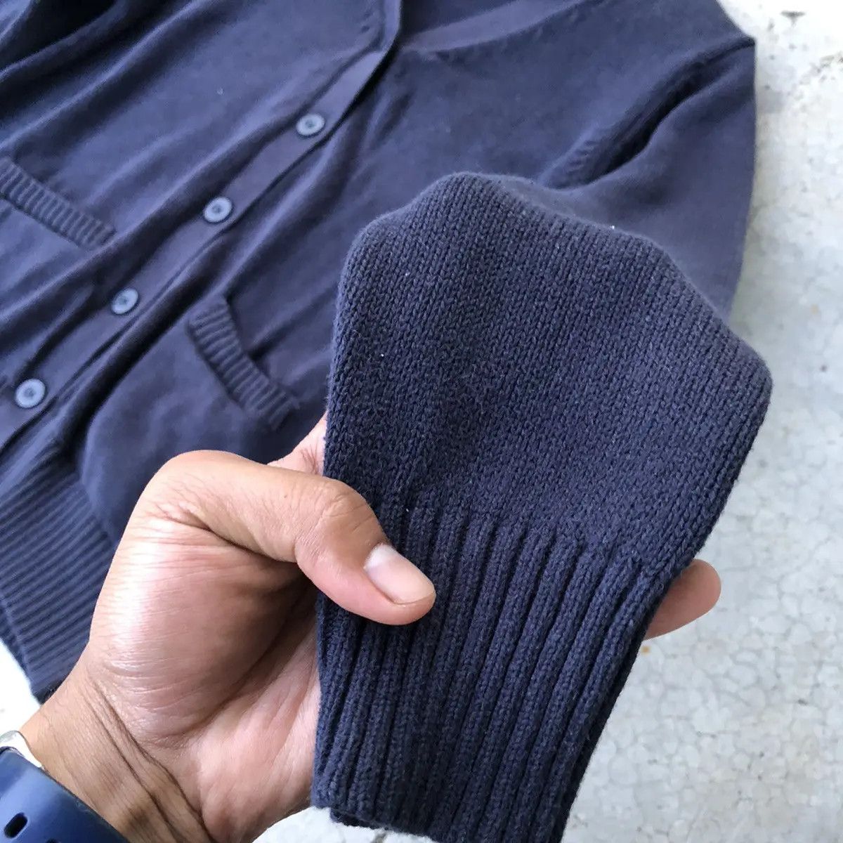 Designer × Japanese Brand 💥Starryage Cardigan Knitware Shag Saggy Plain Design Size S / US 4 / IT 40 - 4 Thumbnail