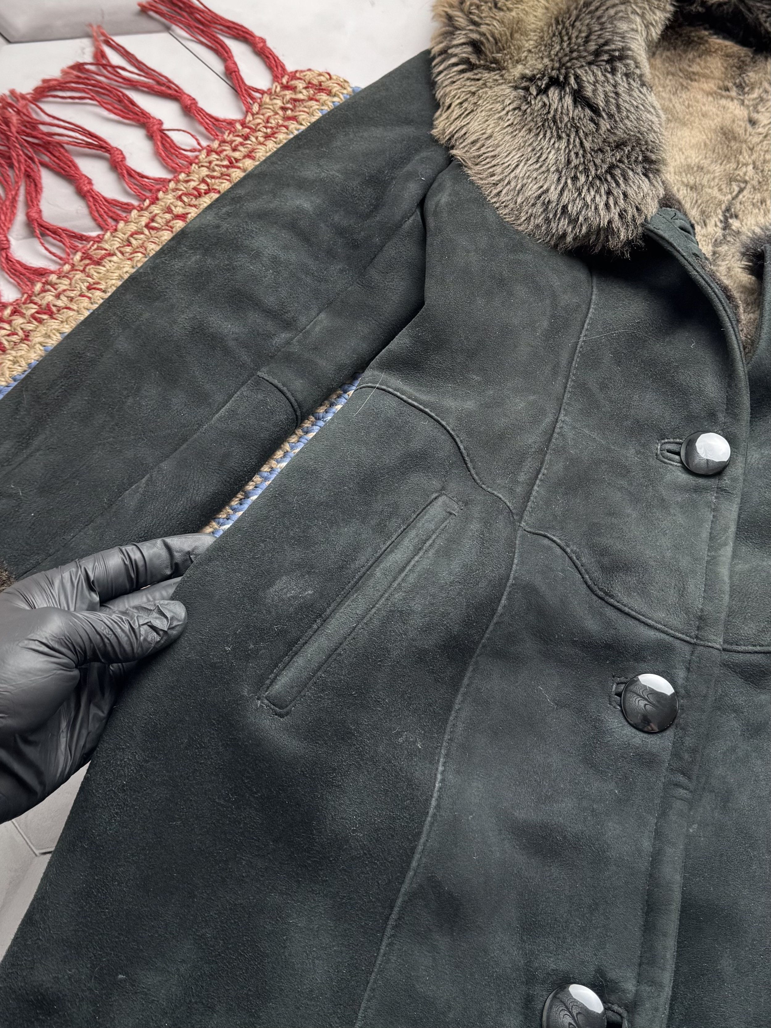 Japanese Brand Vintage Real Sheepskin Hooded Coat (E4) Size S / US 4 / IT 40 - 7 Thumbnail
