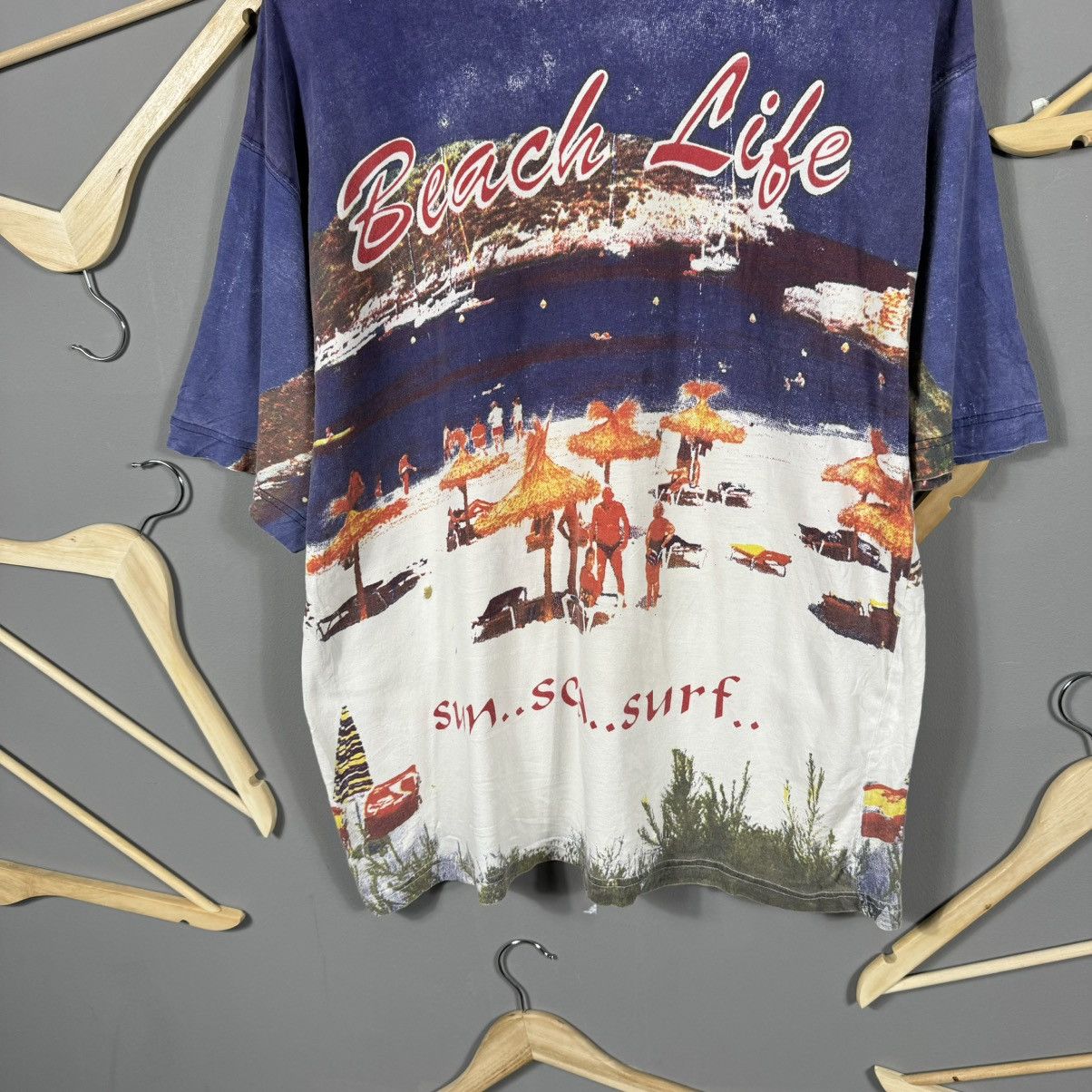 Vintage Vintage Beach Life AOP Sun Sea Surf T-shirt Size US XL / EU 56 / 4 - 4 Thumbnail