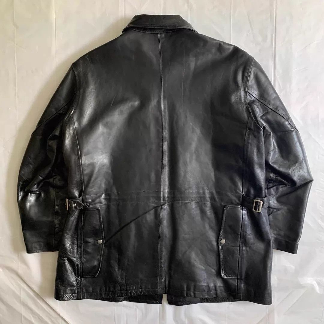 Yohji Yamamoto YohjiYamamoto 1995AW Leather Zip Jacket M 9.5/10 Size US M / EU 48-50 / 2 - 3 Thumbnail