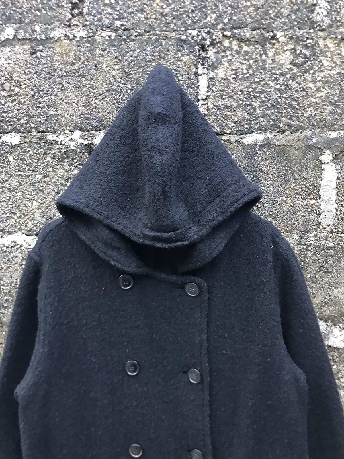 Japanese Brand × Vintage ⚡️ Vintage Do! Family Co Hooded Wool Double Breast Jacket Size US M / EU 48-50 / 2 - 5 Thumbnail