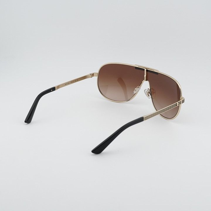 Versace Versace VE2293 1252/13 Square Sunglasses - Gold Frame, Brown Size ONE SIZE - 3 Thumbnail