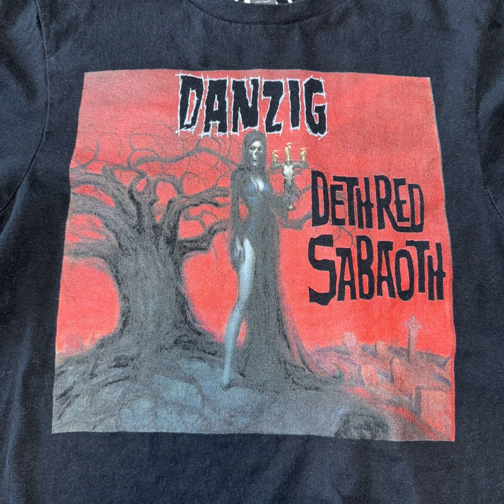 Vintage Danzig Official Black Band T Shirt Size Small 2022 Glenn Danzig Dethred Sabaoth Shirt Men Black 100% Cotton Short Sleeve Crew Neck Shirt Size US S / EU 44-46 / 1 - 2 Thumbnail