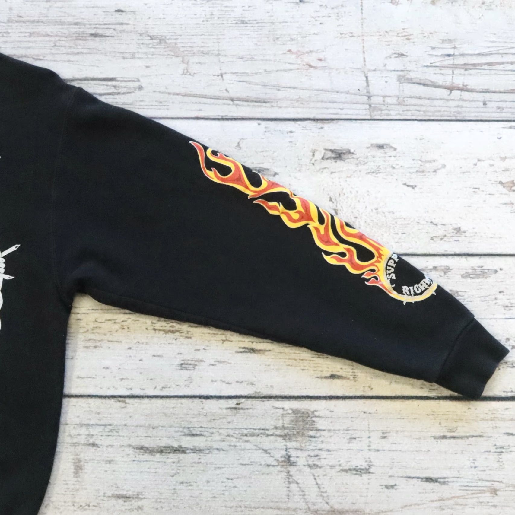 Fruit Of The Loom VINTAGE Richmond Crewneck Sweatshirt Men S Black 1981 Hells Angels Red & White Support Richmond Crewneck Sweatshirt Size US S / EU 44-46 / 1 - 5 Thumbnail
