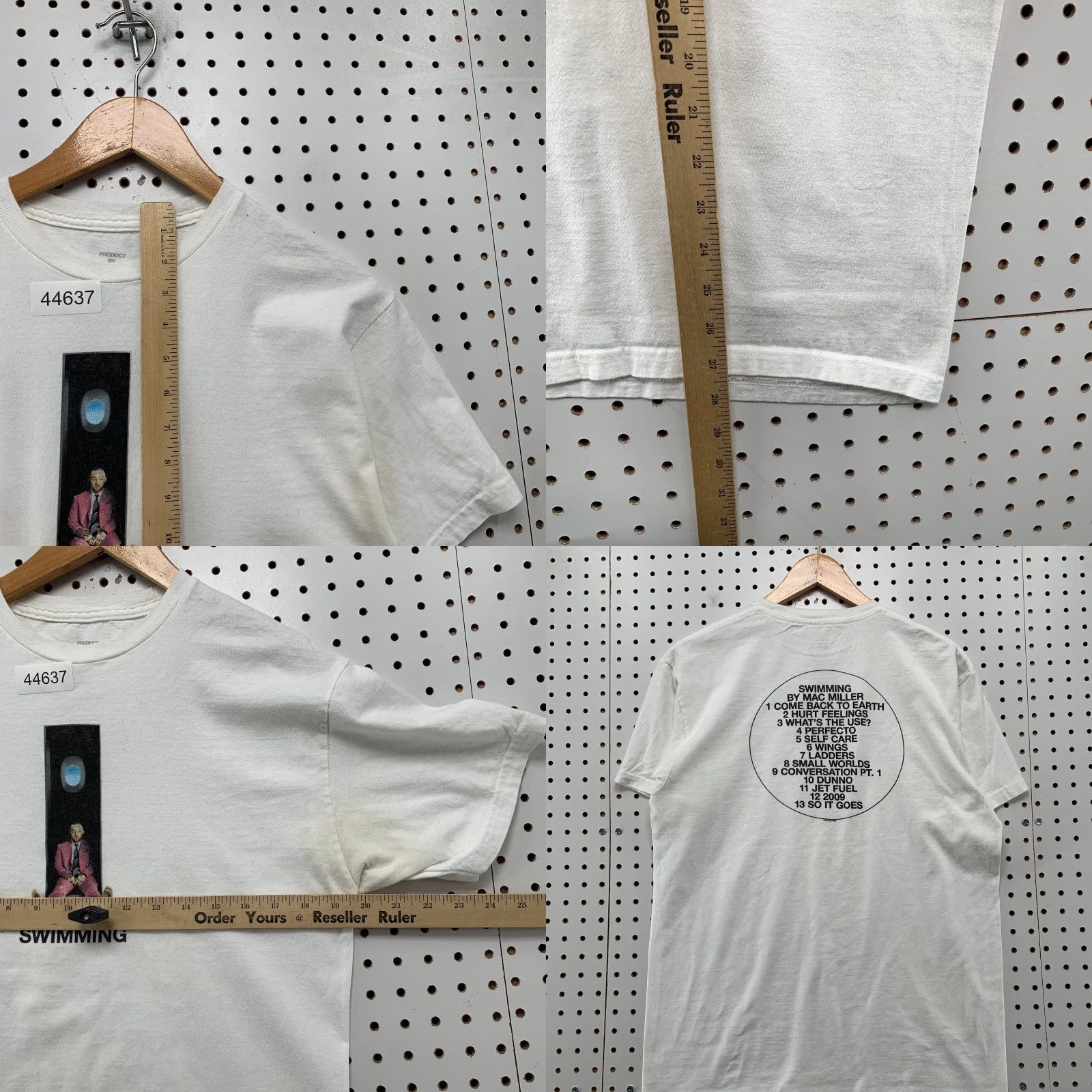 Vintage Mac Miller Swimming Shirt Mens Medium White Hip Hop Rap Tee 2018 Promo Size US M / EU 48-50 / 2 - 8 Thumbnail