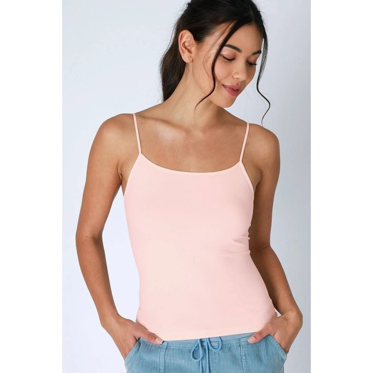 Other Nikibiki Seamless Camisole Peony Pink One Size Made in USA C Size ONE SIZE - 1 Thumbnail