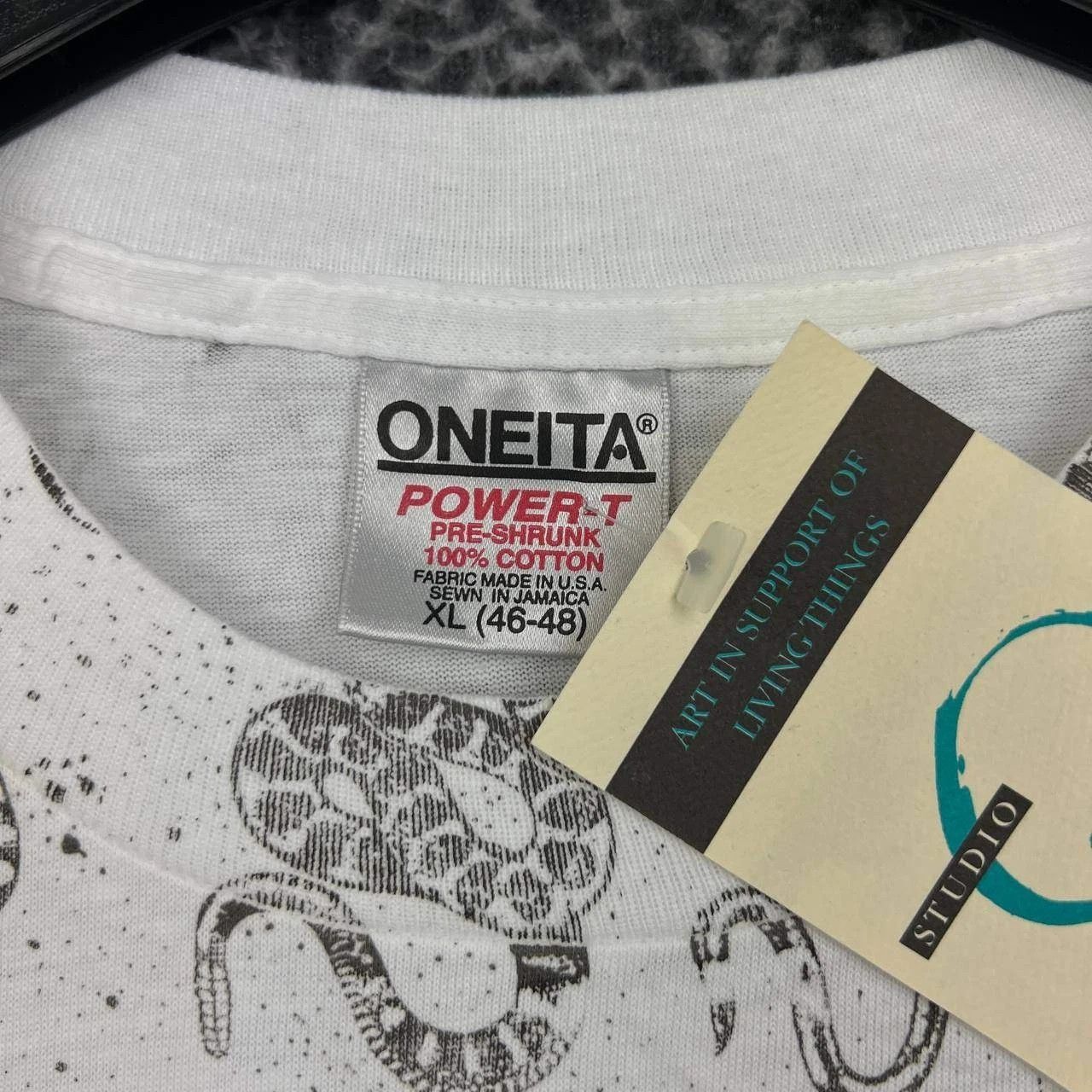 Other Vintage Coral Snake Shirt Men Oneita Short Sleeve Cotton XL Size US XL / EU 56 / 4 - 7 Thumbnail