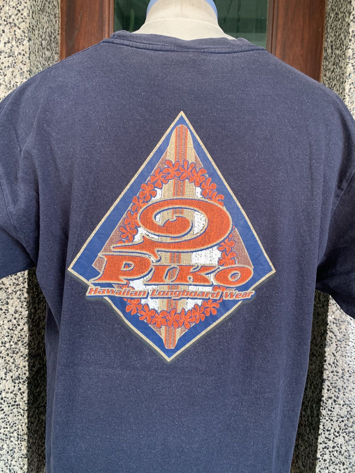 Vintage Vintage 90s Piko Hawaiian Longboard Wear/ Surfing T Shirt Size US L / EU 52-54 / 3 - 2 Thumbnail