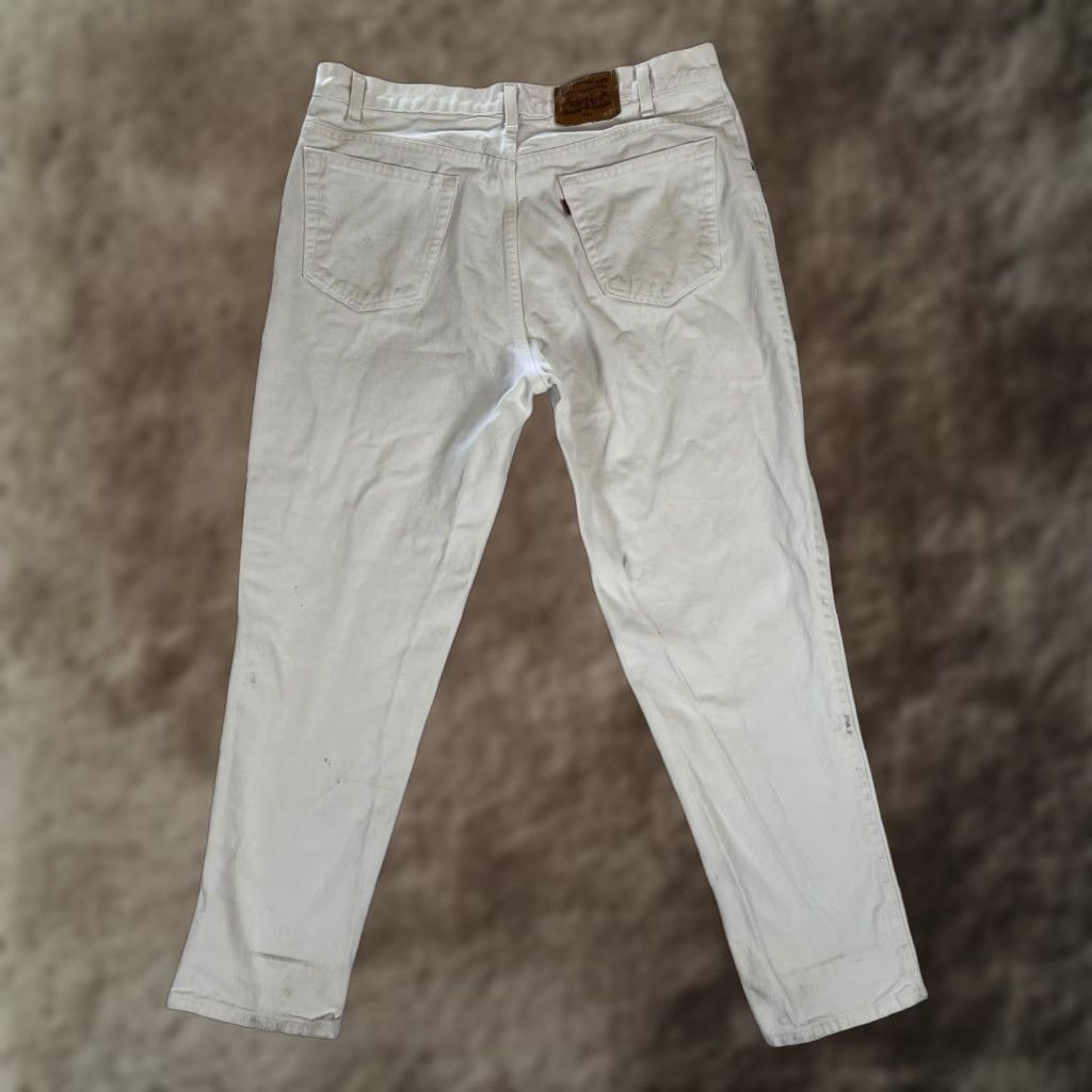Levi's VINTAGE Levi’s 545 Orange Tab White Jeans Size 36x30 Made In USA Loose Fit 90s Mens Jeans Size US 36 / EU 52 - 1 Thumbnail