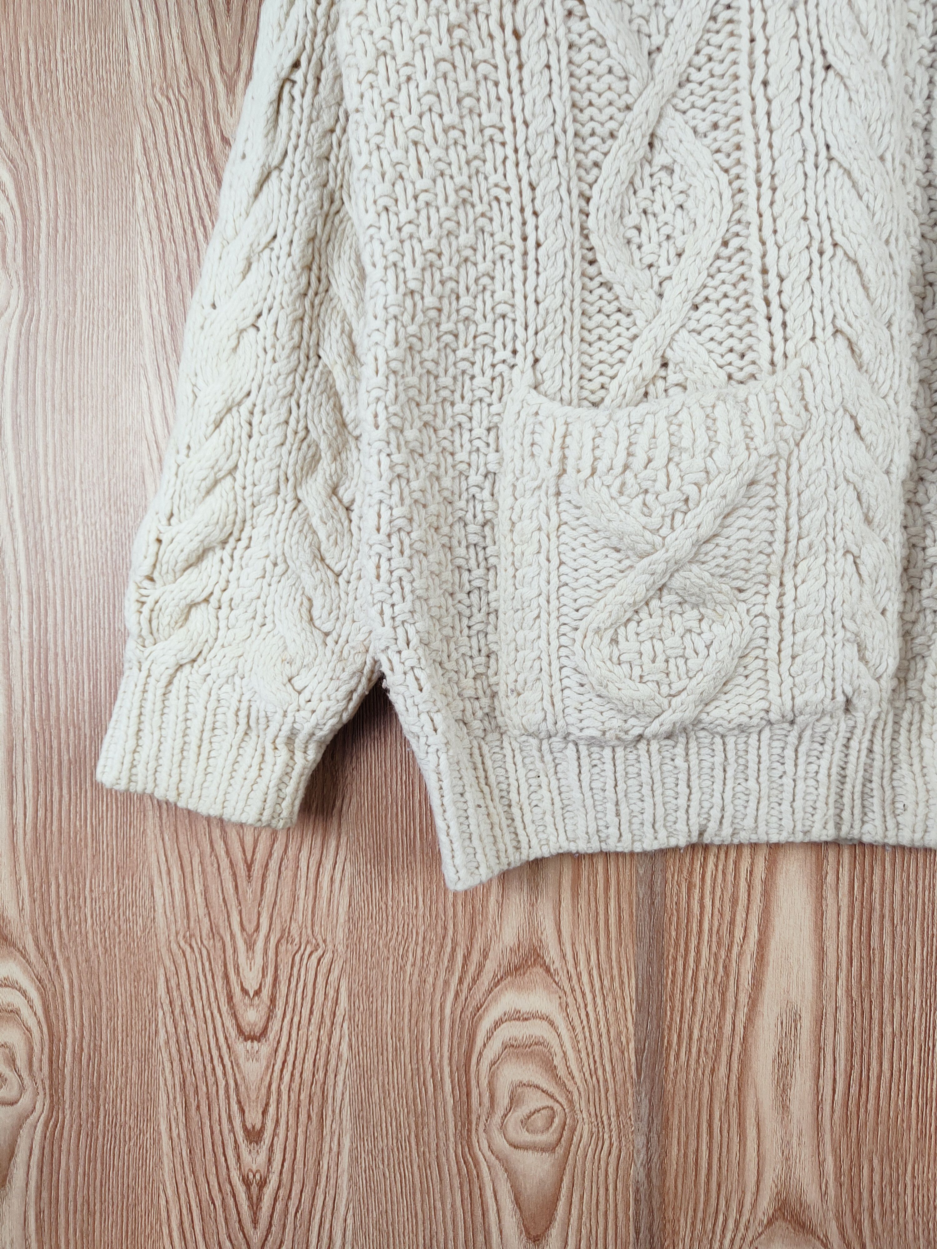 Homespun Knitwear Uniqlo Cream cable Knitwear Sweaters cardigan #W155 Size US XL / EU 56 / 4 - 4 Thumbnail