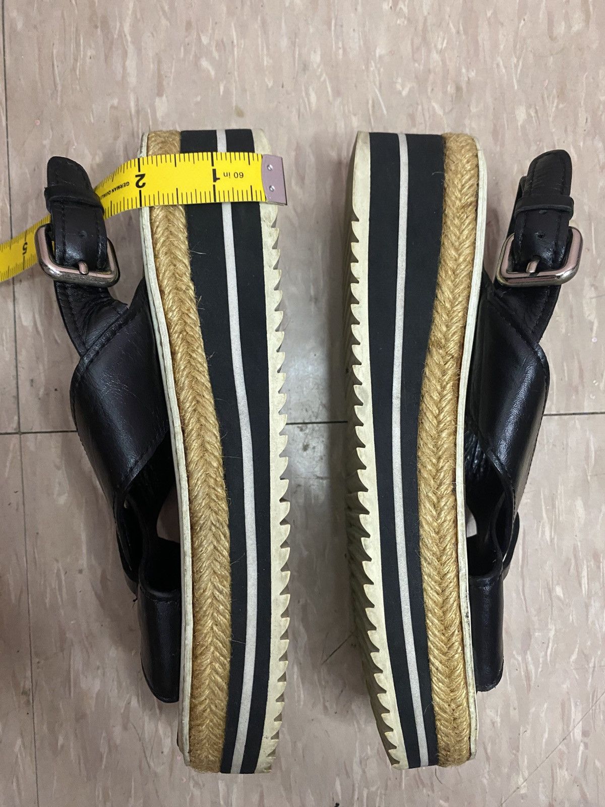 Issey Miyake × Japanese Brand × mercibeaucoup Mercibeaucoup by issey miyake leather black sandal Size US 7 / IT 37 - 13 Thumbnail