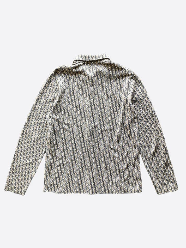 Dior DIOR - Oblique Jacquard Print Shirt Size US L / EU 52-54 / 3 - 2 Thumbnail