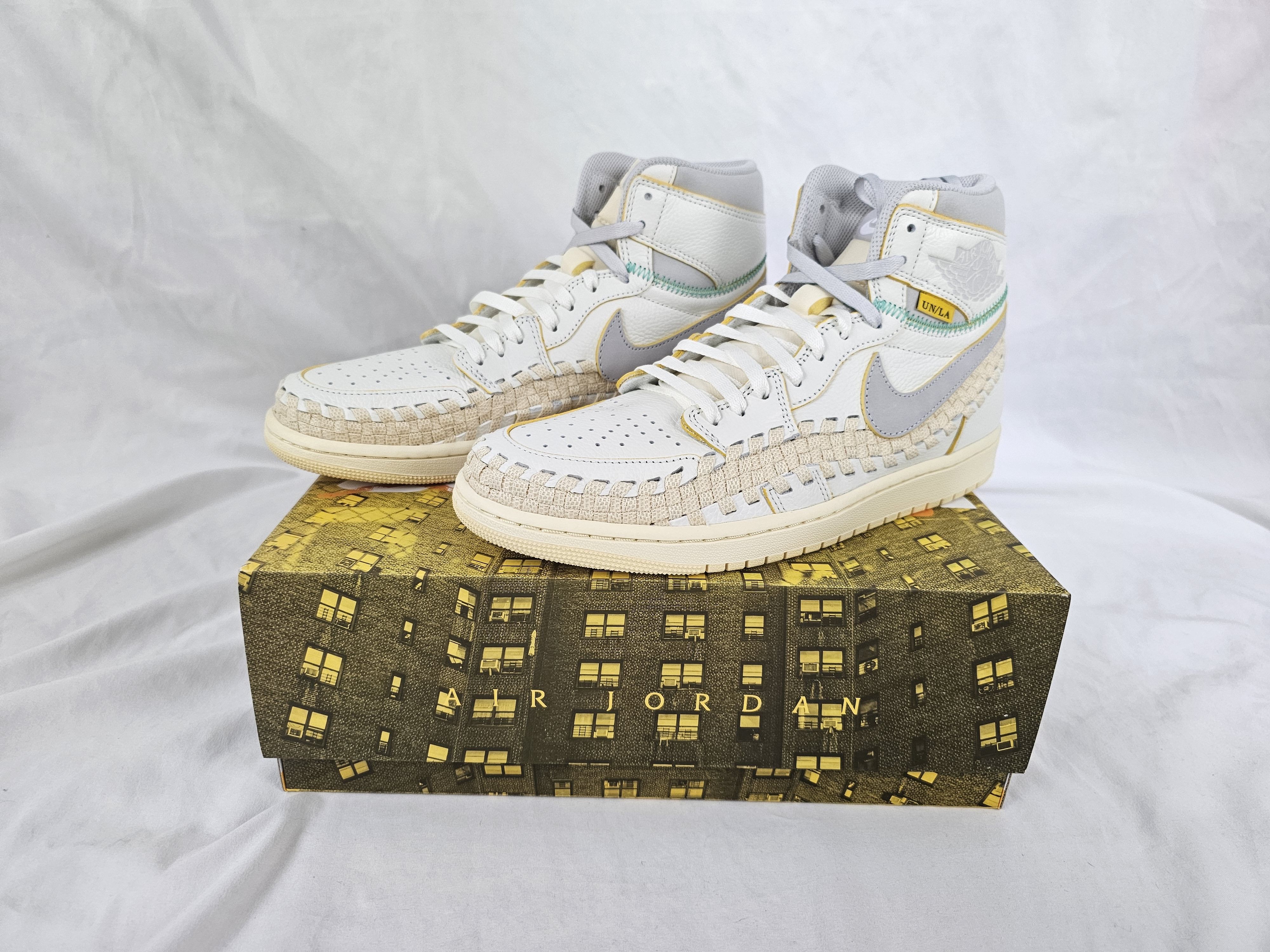 image of Jordan Union La Jordan 1 Retro High OG Sp Union La Shoes in Sail, Men's (Size 10.5)