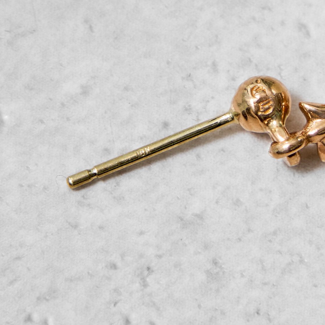 Chrome Hearts CHROME HEARTS Tiny E Gold Earring Size ONE SIZE - 6 Thumbnail