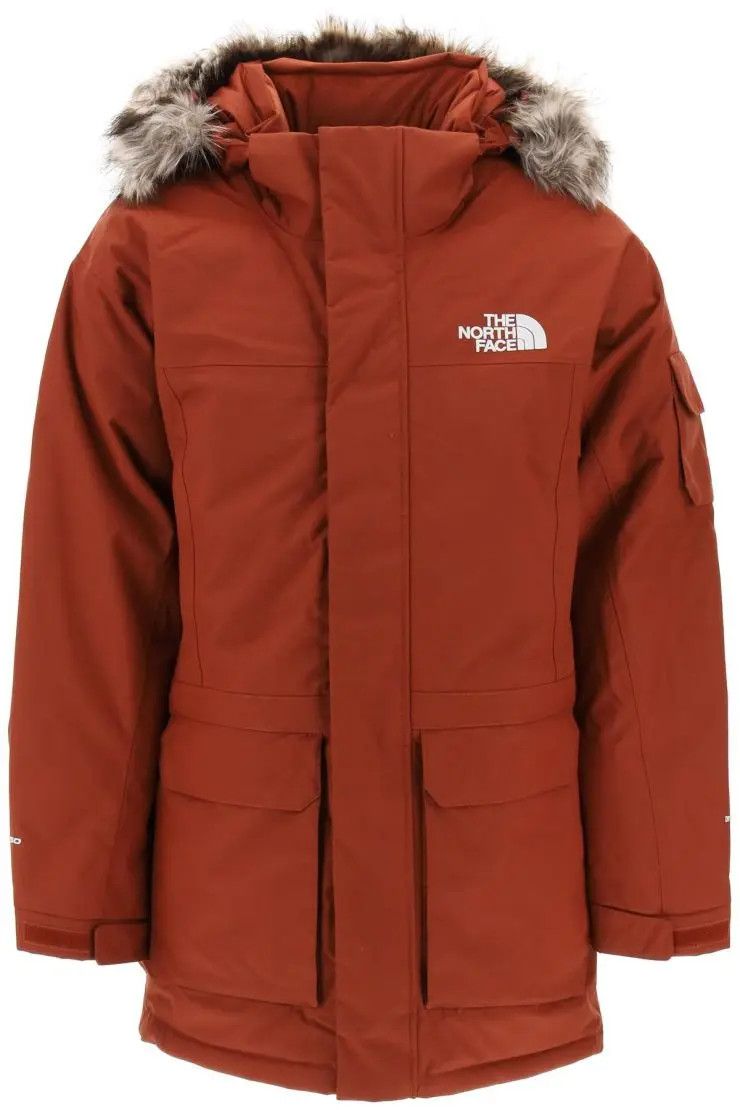 image of The North Face O1S22I1N0324 Mcmurdo Hooded Padded Parka In Brown, Men's (Size XL)