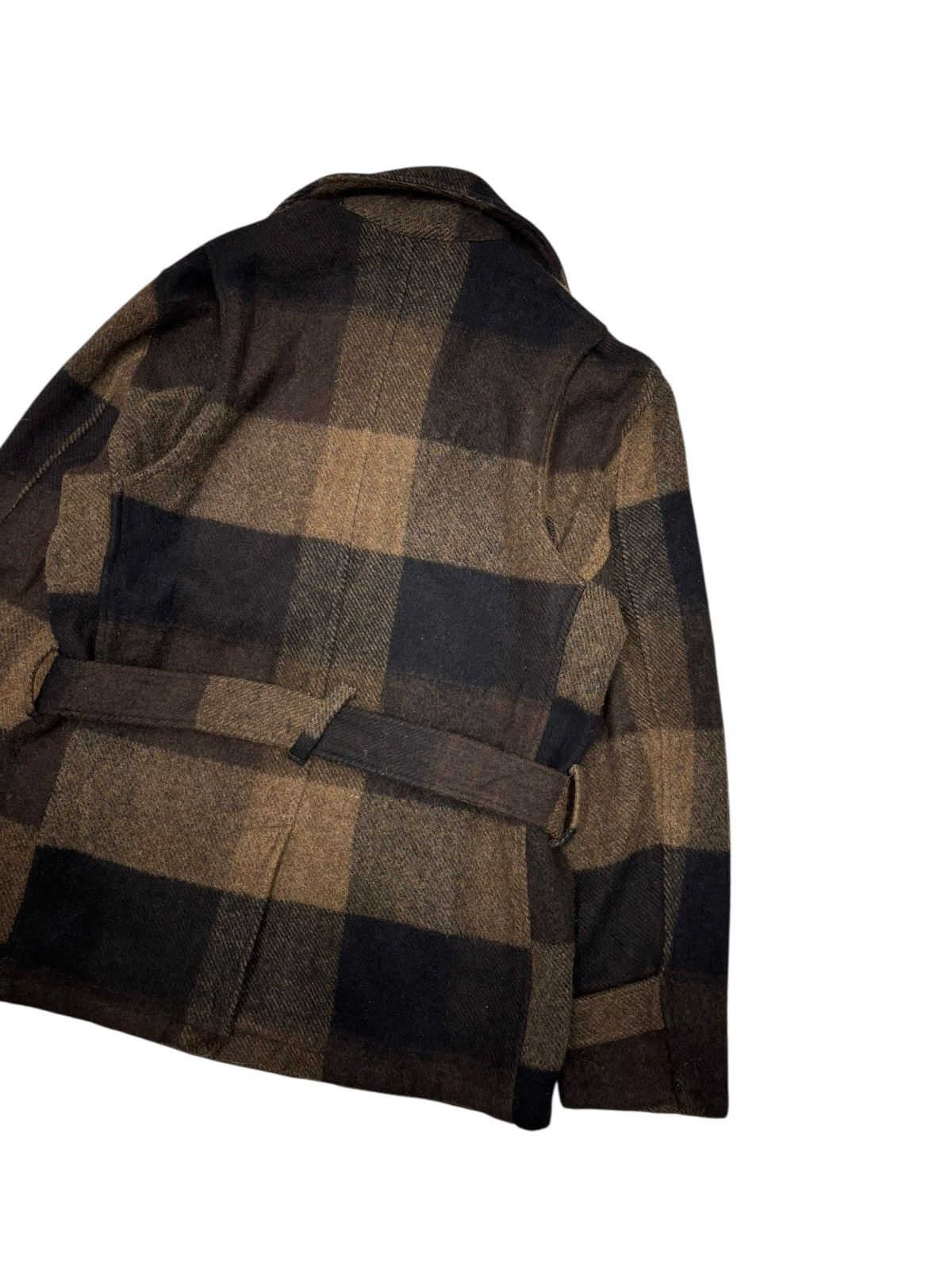 PPFM PPFM AW02 Wool Plaid Belted Moto Jacket Size US L / EU 52-54 / 3 - 12 Thumbnail