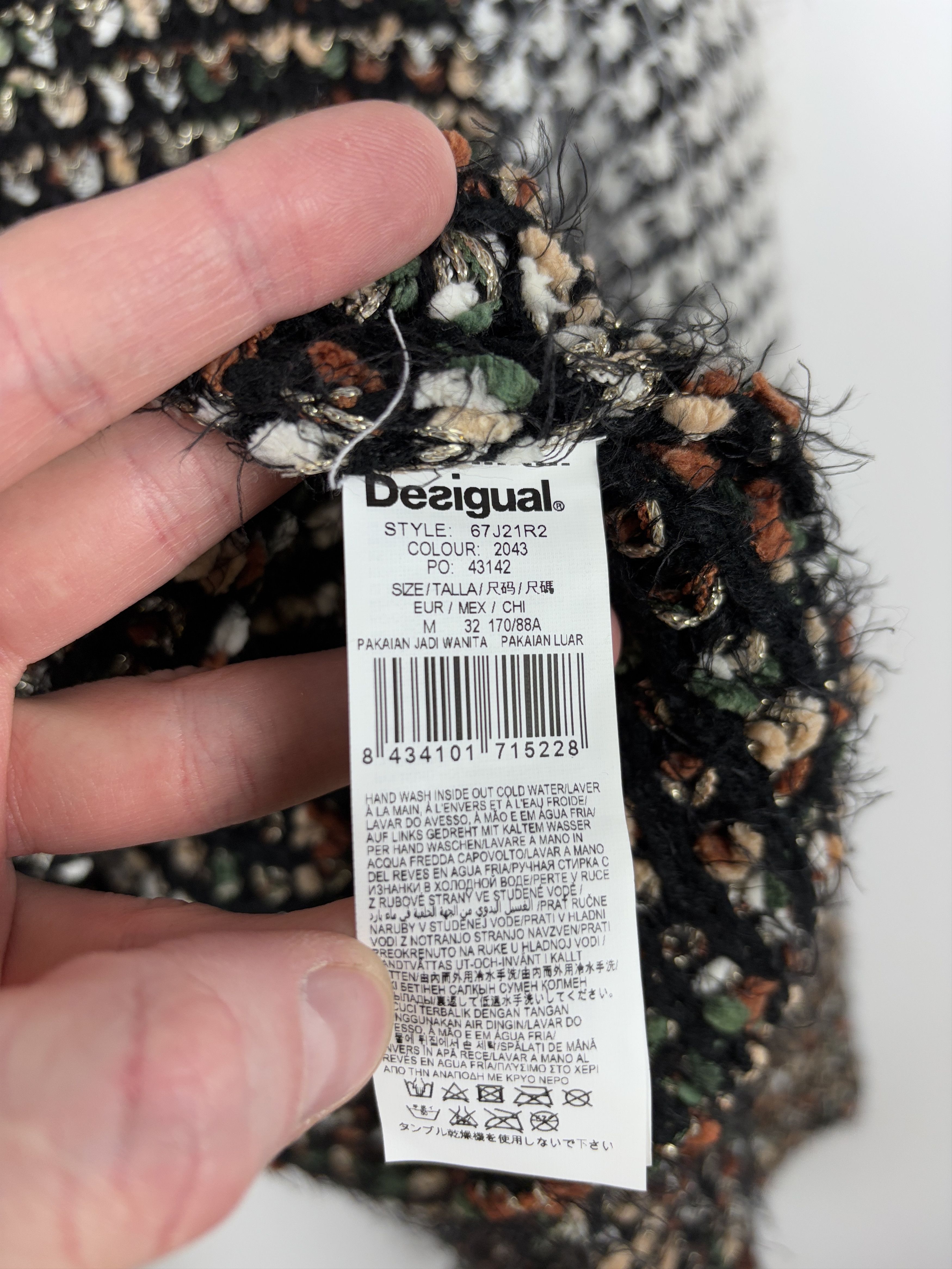 Desigual Desigual Open Knitted Cardigan Sweater Multicolor Size M Size M / US 6-8 / IT 42-44 - 8 Thumbnail