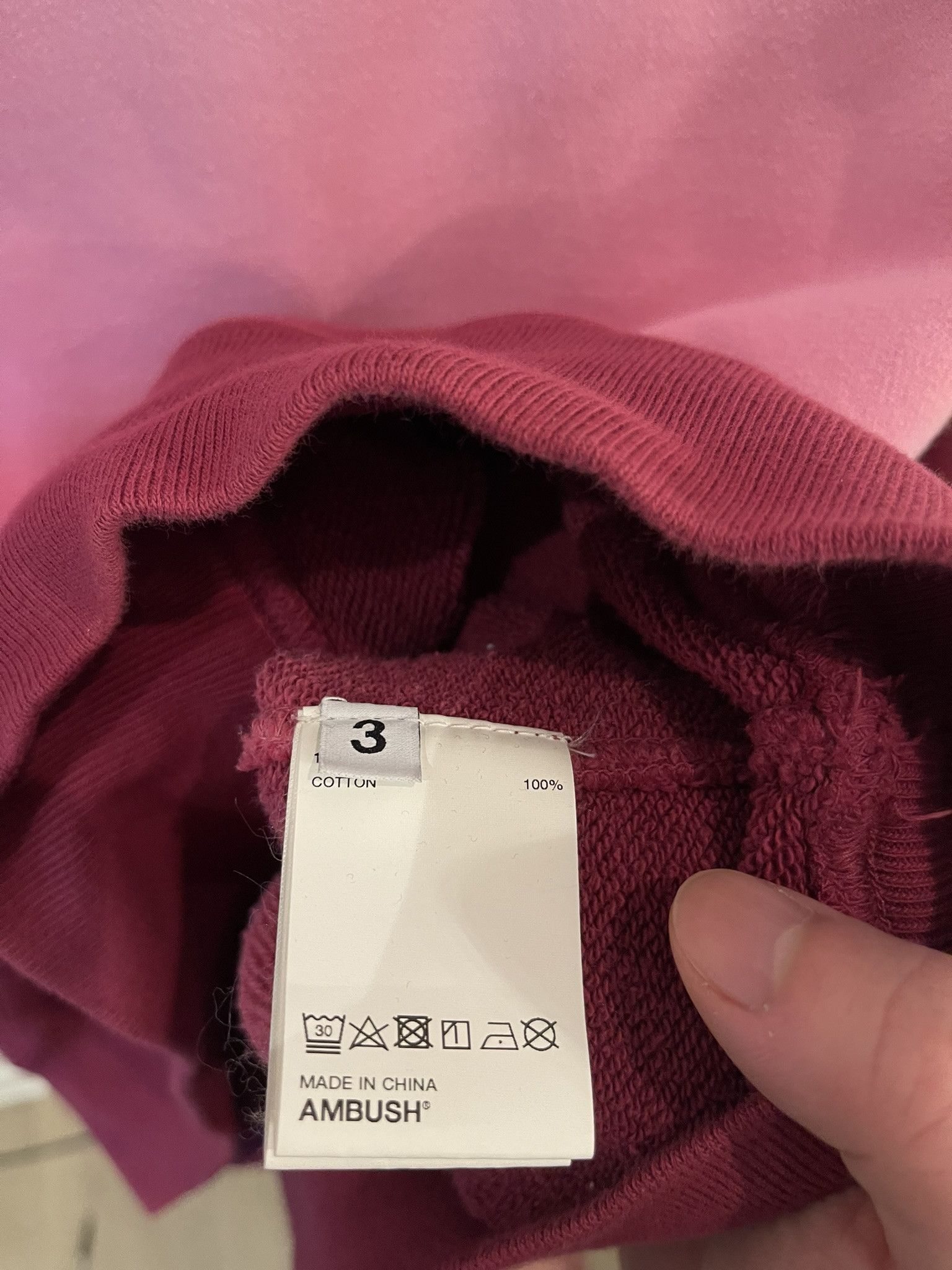Ambush Design Pink Fade Sweatshirt Size US XL / EU 56 / 4 - 4 Thumbnail