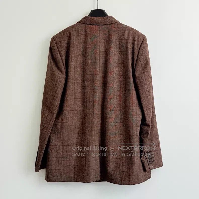 Celine Celine Brown Plaid Double-breasted Suit Size US M / EU 48-50 / 2 - 3 Thumbnail