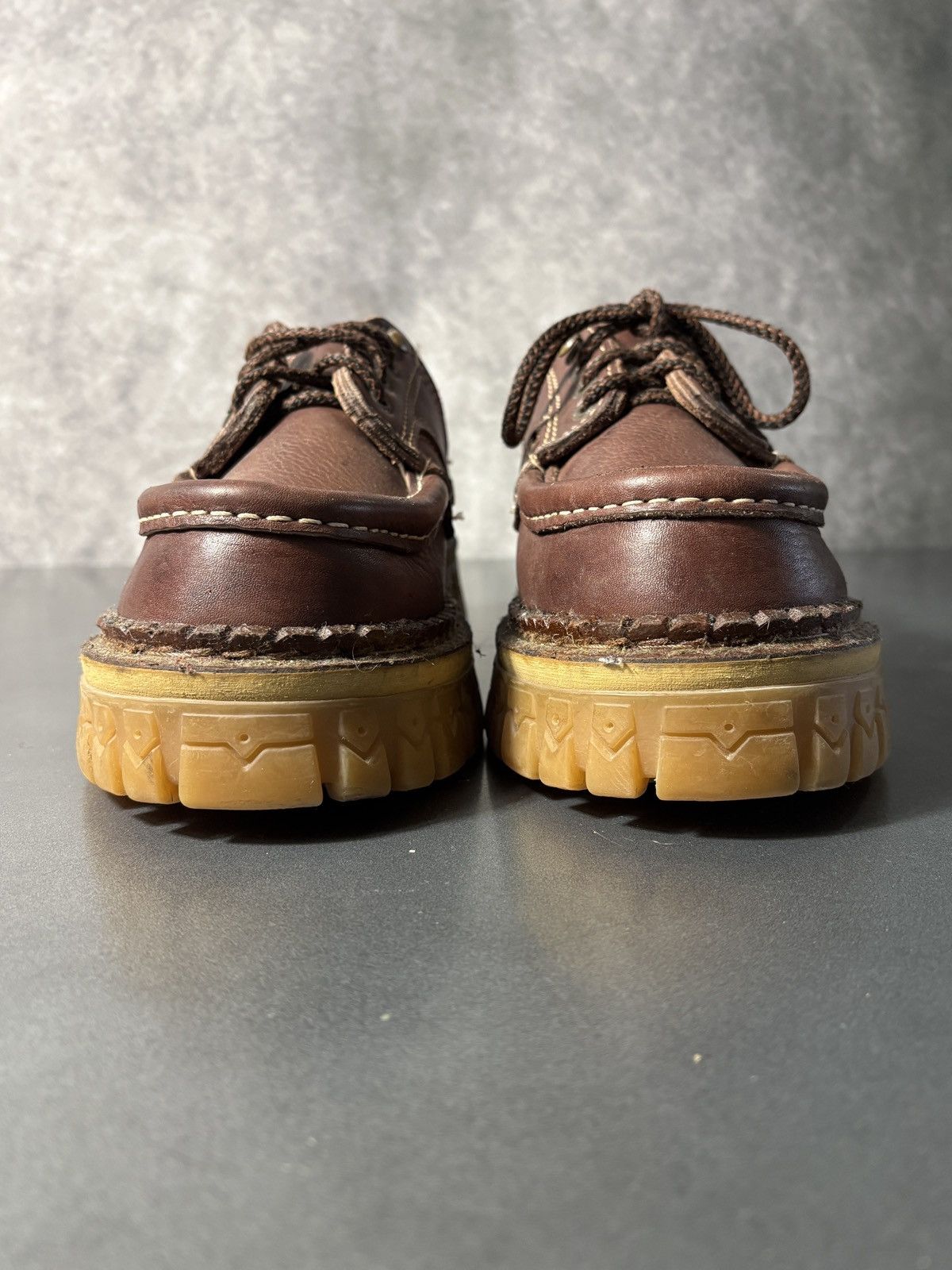 Vintage Y2K Vintage Lug Sole Moc Toe Boat Shoe Chunky Loafer Raver Size US 9.5 / EU 42-43 - 7 Thumbnail