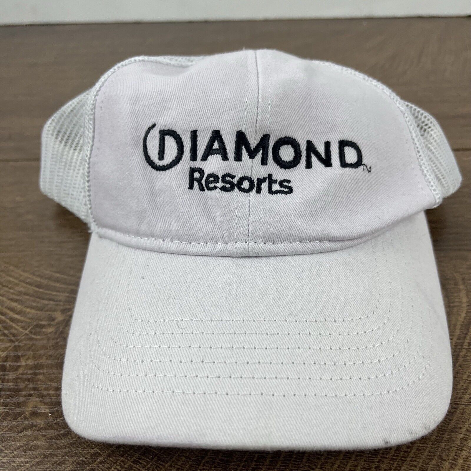 Other Diamond Resort Hat Diamond Snapback Hat White Adjustable Hat Size ONE SIZE - 5 Thumbnail