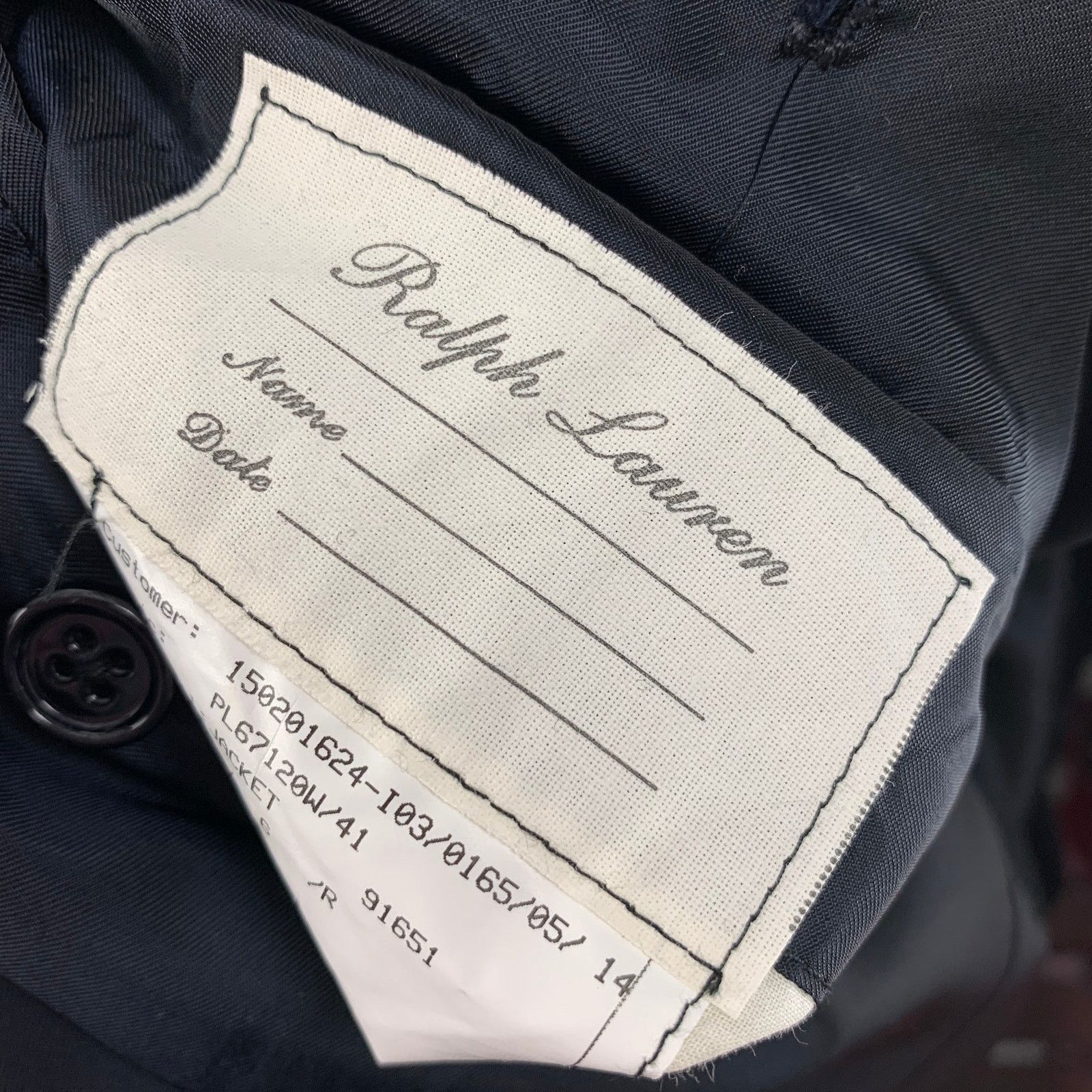 Ralph Lauren Size 42 Black Gold Wool Cashmere Double Breasted Coat Size US L / EU 52-54 / 3 - 6 Thumbnail