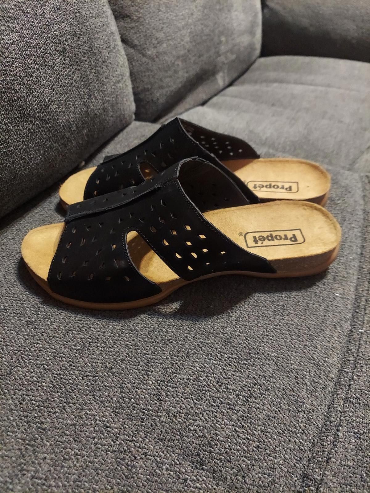 Other Propet Fionna Women’s Black Leather Sandals Size 10 W Size US 10 / IT 40 - 5 Thumbnail