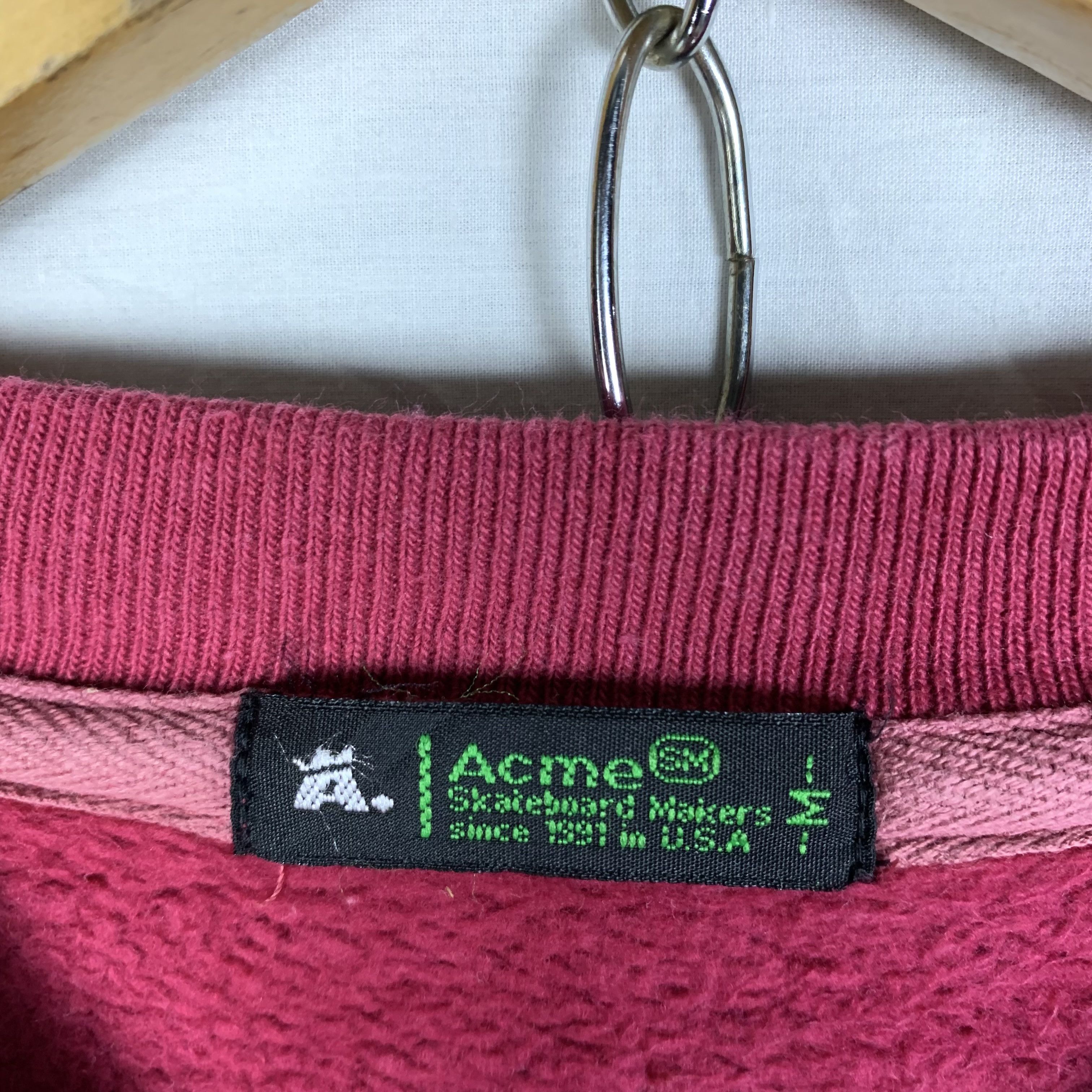 Vintage Acme Clothing Skateboards Heavyweight Sweatshirt Size US M / EU 48-50 / 2 - 9 Thumbnail