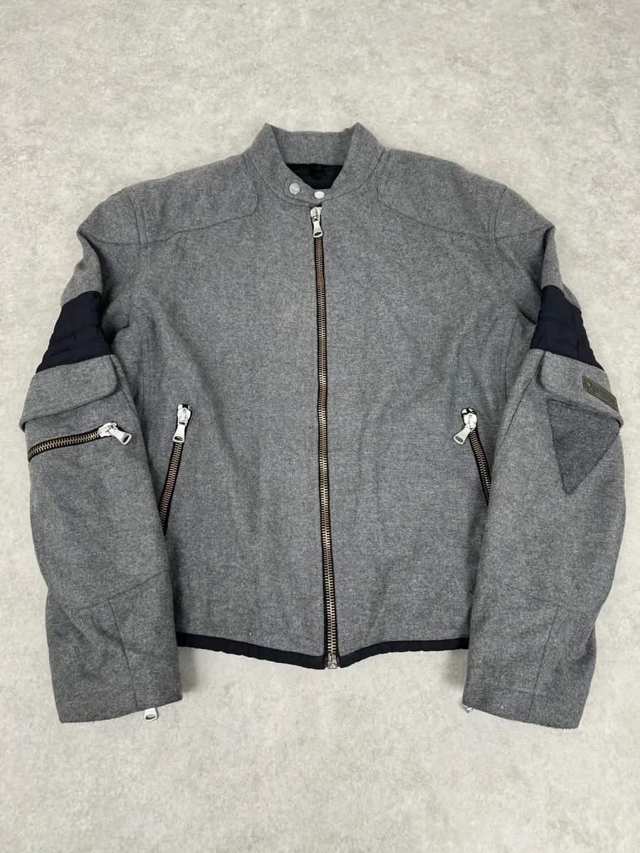 Gianfranco Ferre 2000s Gianfranco Ferré Grey Wool Zip-up Jacket Size US M / EU 48-50 / 2 - 1 Thumbnail