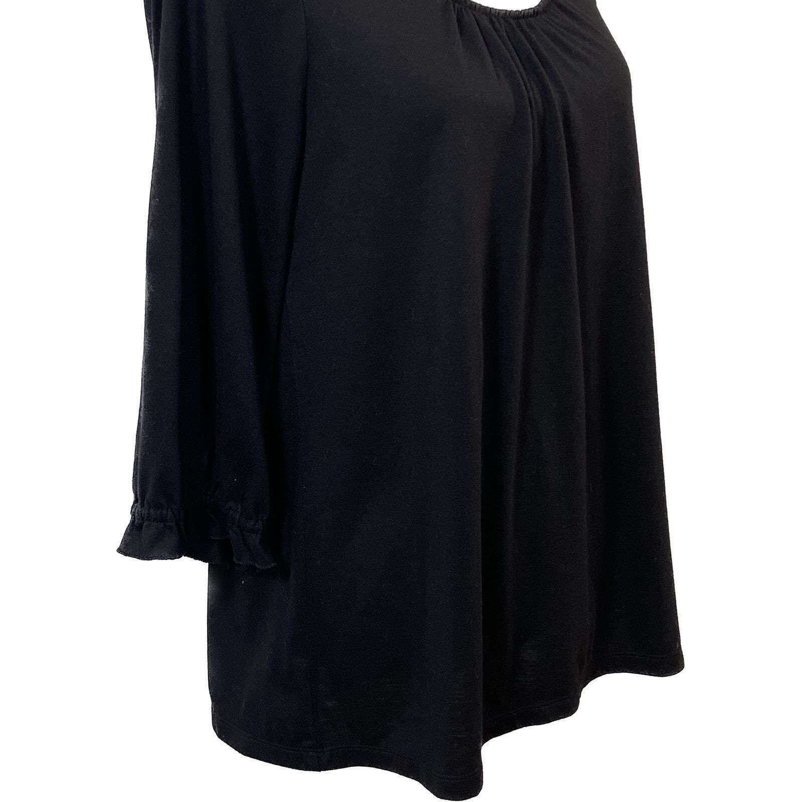 Other Daisy Fuentes Black 3/4 Sleeve Scoop Neck Top Size M Casual Size M / US 6-8 / IT 42-44 - 7 Thumbnail