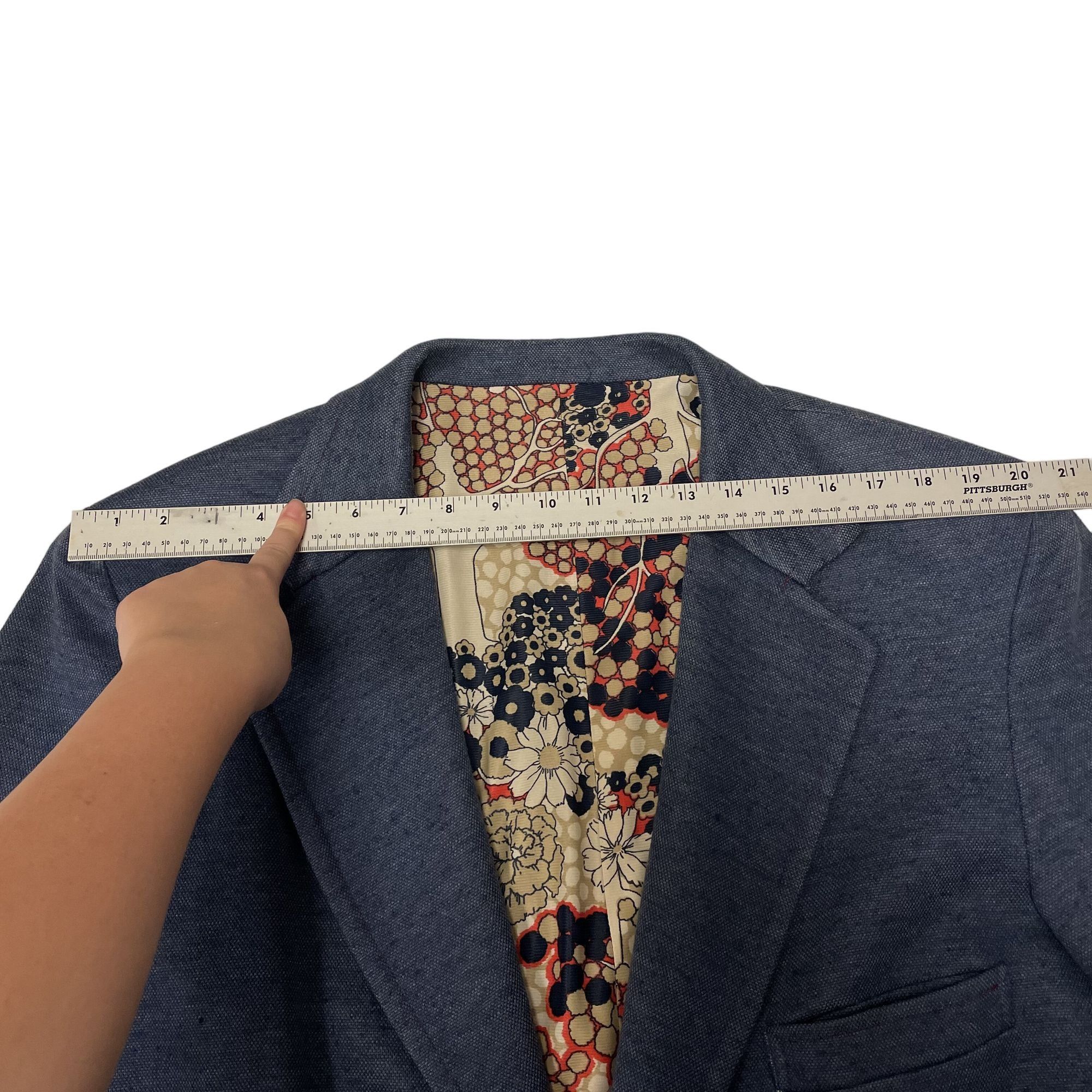 Other Vtg BESPOKE MOD Sport Coat Knit Cotton Jacket 44 L Size 44L - 6 Thumbnail